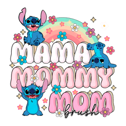 stitch mama mommy mom bruh rainbow png