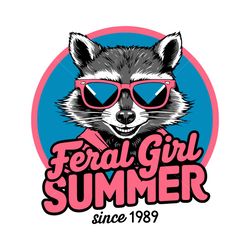 feral girl summer funny meme svg