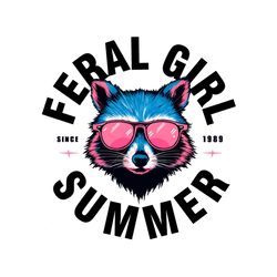 feral girl summer since 1989 png