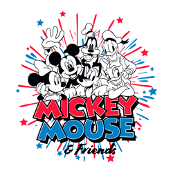 mickey mouse and friends fireworks svg digital download files