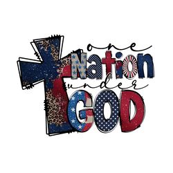 one nation under god 4th of july png digital download files