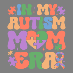 retro in my autism mom era awareness svg