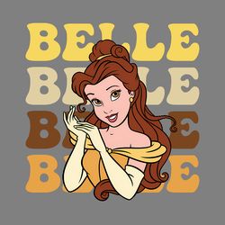 belle disney princess cartoon png digital download files