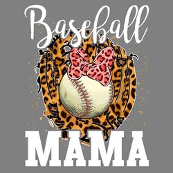 leopard baseball mama softball png digital download files