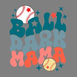 retro ballpark mama baseball mom svg digital download files