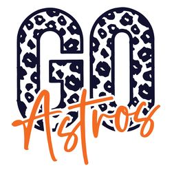 leopard go astros mlb team svg digital download files