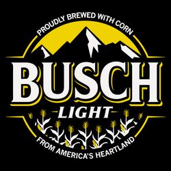 busch light proudly brewed with corn svg