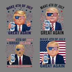 make 4th of july great again busch light png bundle