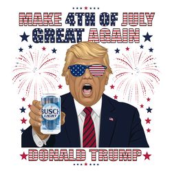 make 4th of july great again busch light png