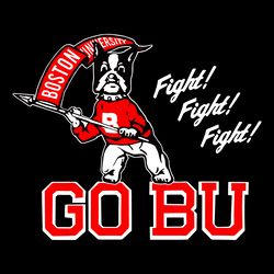 boston university terriers fight fight fight go bu svg