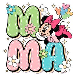 floral mama minnie house balloon png digital download files