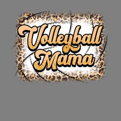 leopard volleyball mama png digital download files