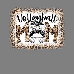 leopard volleyball mom sports mama png digital download files