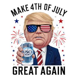 busch light beer make 4th of july great again png
