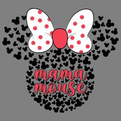 mama mouse minnie head happy mothers day svg