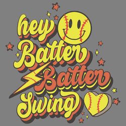 hey batter batter swing softball game svg