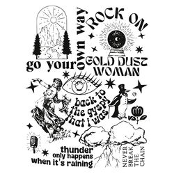 vintage fleetwood mac tour go your own way svg