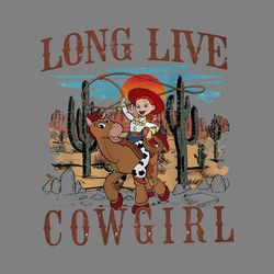 retro toy story jessie long live cowgirls png