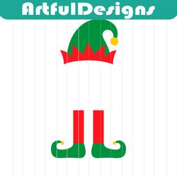 elf  instant digital download  svg, png, dxf, and eps files included! christmas, elf hat, elf feet