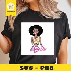 black barbie girl svg, black barbie svg, black barbie girl, barbie doll svg, barbie doll png, barbie doll,black barbie