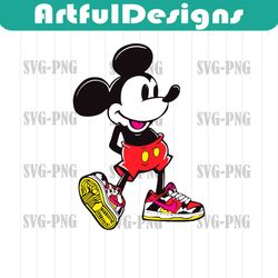 mickey mouse happy svg, mouse svg, cut file - digital download svg dxf eps png pdf