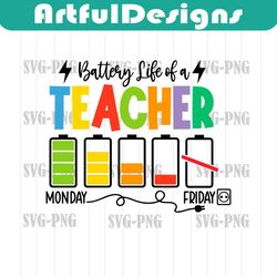 battery life of a teacher svg, funny christmas svg, teacher appreciation gift ideas, teacher svg, back to school, svg fi