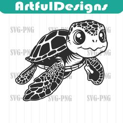 cute sea turtle svg | tropical animal clipart | beach vibes cutfile | summer shirt png | saltlife dxf | underwater png |