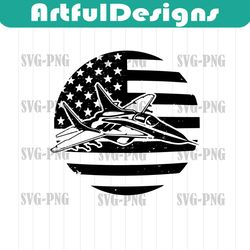 fighter jet usa flag svg