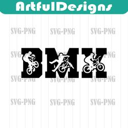 bmx svg png eps dxf cut files cutting for cricut