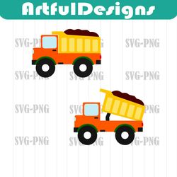 dump truck svg dxf eps png jpg htv heat transfer vinyl toys children cricut explore silhouette ca