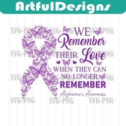 we remember their love png, alzheimers awareness, never forget, alzheimer's association, senior care, ribbon pn