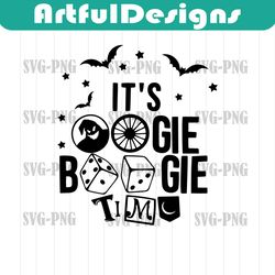 its oogie boogi time svg png, oogie boogi svg, the nightmare before svg, oogie boogi silhouet