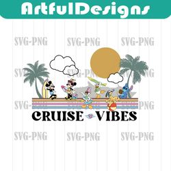 mickey and friends cruise vibes png - dcl cruise - castaway cay - wdw shirt - magical - pdf - png - sublimation - dtf