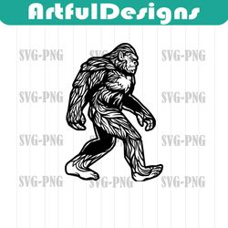 bigfoot svg | big foot cut files | yeti sasquatch clip art | cutting file cuttable printables clipart vector digital