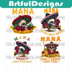 man tour 2023 png file, mxico lindo y querido tour png, mana concert png, mana band file, sublimation instant download