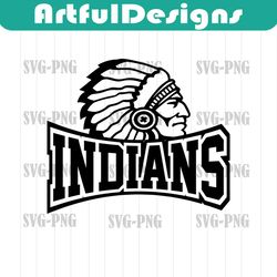 indians svg, indian svg, indians mascot png, indians png, indian png, cricut silhouette file, sport, indians mas