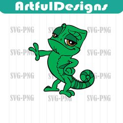 pascal chameleon vector svg, tangled svg, disneyland ears svg, vector in svg png jpg pdf format instant do