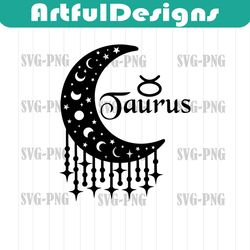 taurus svg, taurus zodiac moon svg, zodiac signs svg, astrology signs svg, zodiac symbols svg, constellation sig