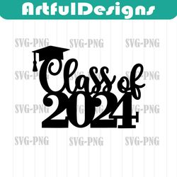 class of 2024 svg, 2024 graduation cake topper svg, 2024 grad cake topper, grad cake svg, 2024 graduation sv