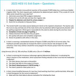 2023 hesi rn v1 exit exam comprehensive predictor – 160 questions & answer verified nursing student pdf