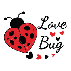 lovebug svg, png, pdf, ladybug svg, love svg, heart svg