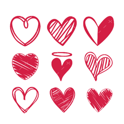 valentine's day hearts svg, png, pdf, valentine's day svg, love svg, heart svg