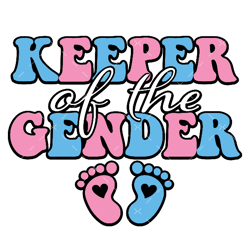 keeper of the gender svg, png, pdf, pregnancy announcement png, gender reveal svg
