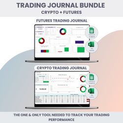 trading journals futures / crypto in google sheets and excel template