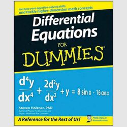 differential equations for dummies 1st edition by steven holzner e-textbook ebook e-book