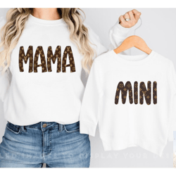 louis vuitton mama & mini matching crew sweatshirts/mommy & me trending clothing / kids clothing
