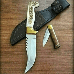 handmade d2 steel hunting knife