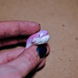 polymer clay whale/ dread beads/ whale