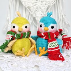 bird crochet pattern pdf file in english - diy amigurumi toy tutorial