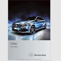 mercedes benz 2012 a class owner's manual car pdf